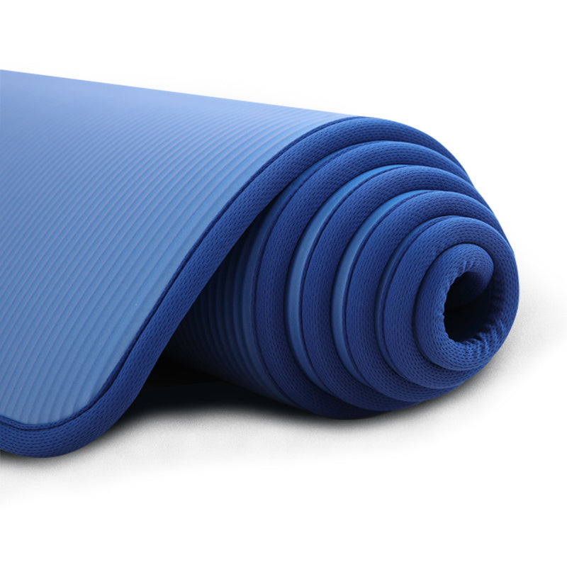 Wrapped Non-Slip Yoga Mat Fitness Mat Blue