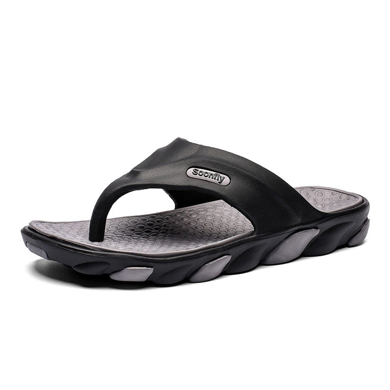 Outdoor Non-Slip Sandals And Slippers Casual Men Black grey
