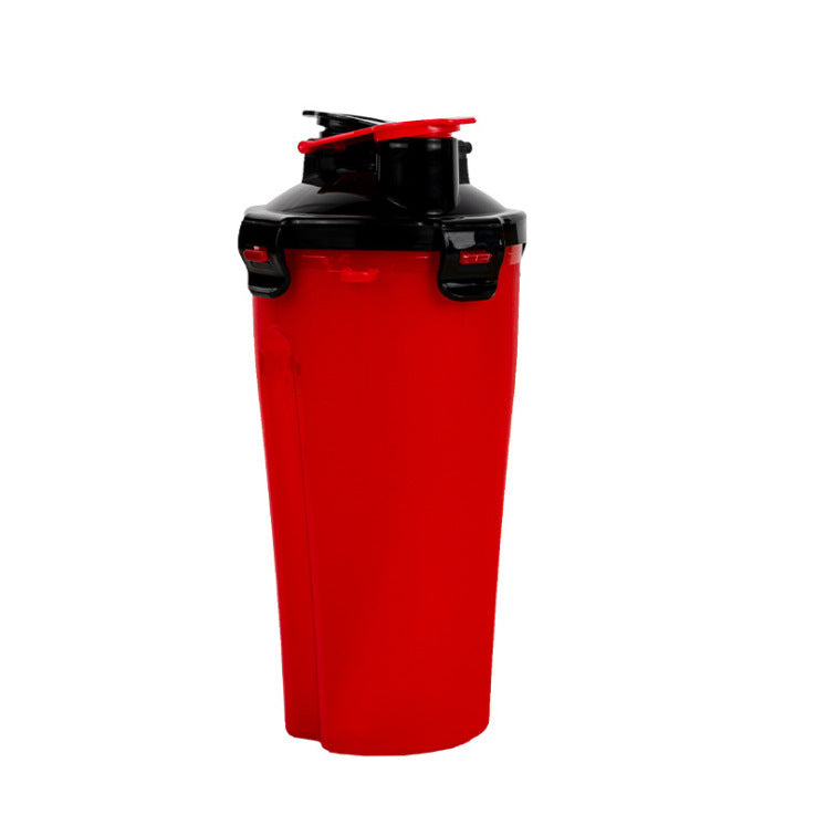 Squeeze Type Puppy Cat Portable Travel Feed Bowl Drinking Water Jug Cup Dispenser Red