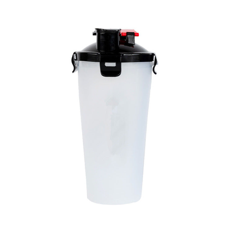 Squeeze Type Puppy Cat Portable Travel Feed Bowl Drinking Water Jug Cup Dispenser White