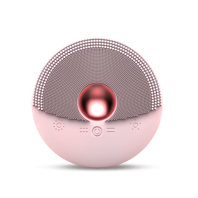 The Silicone Face Wash Can Be Heated Pink