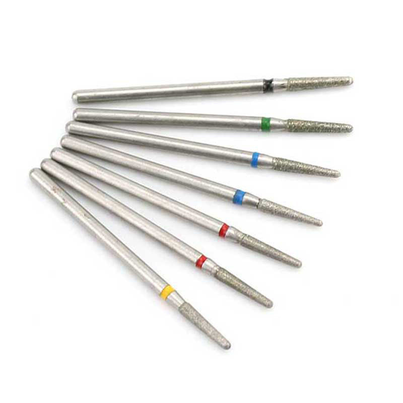 Nail Art Silver Grinding Head Tungsten Steel 7 Sets Diamond Grinding Head Nail Carving Polishing Head Nail Tools I Silver nail polisher