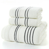 Household Pure Cotton Towel Towel Bath Towel White Set CM