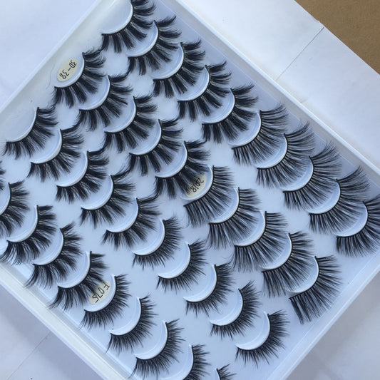 20 Pairs Of False Eyelashes Three-dimensional Multi-layer Mixed Eyelashes