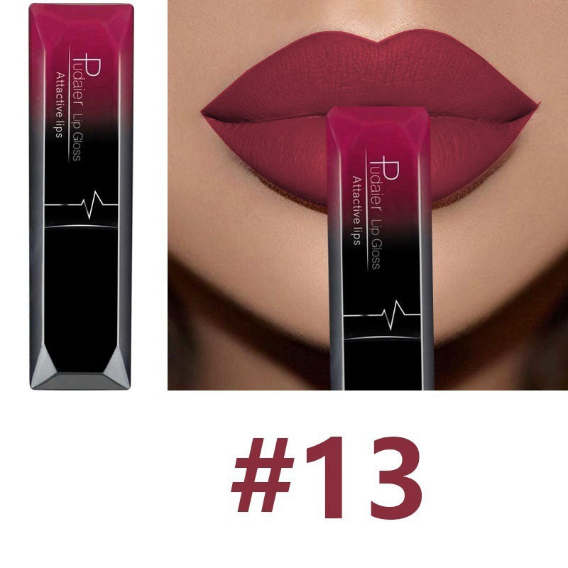 Makeup matte matte lip gloss lipstick 13color