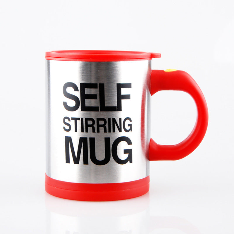 Coffee Automatic Mixing Cup Modern Electric Lazy Creative Student Dormitory Multifunctional Cup Red About 400ml