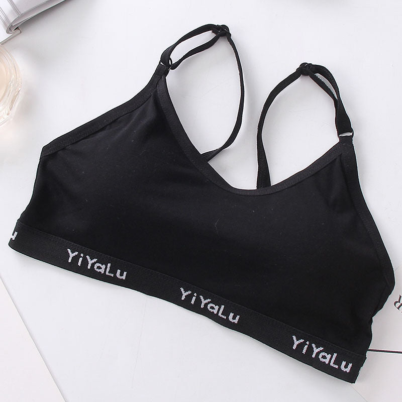 Student Korean Developmental Underwear Women Black adjustable