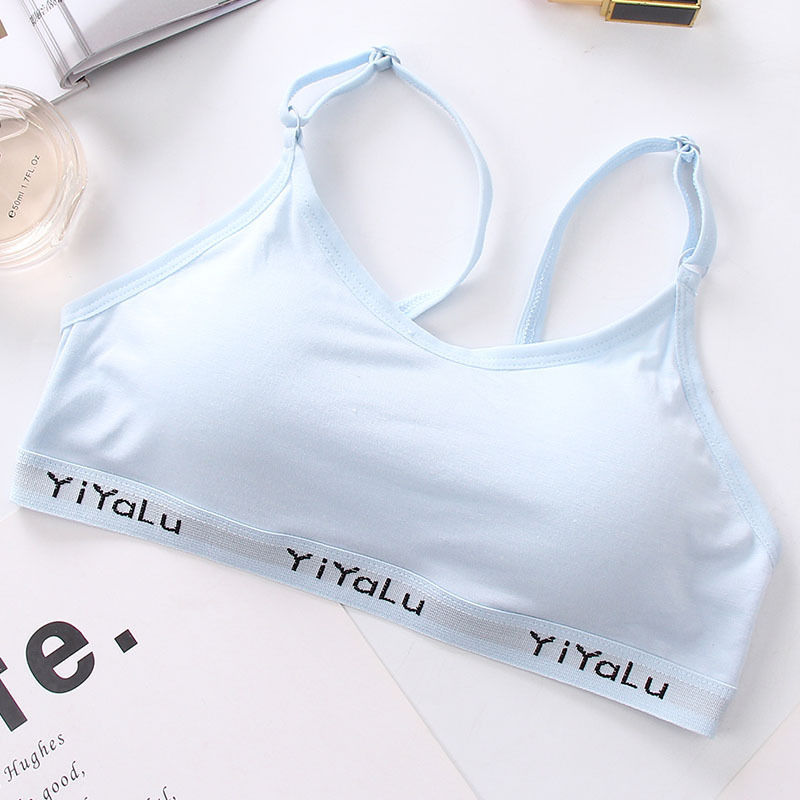 Student Korean Developmental Underwear Women Blue adjustable
