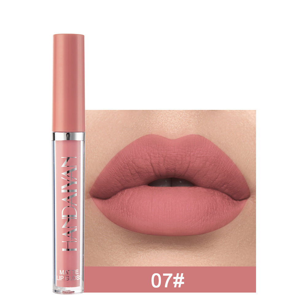 Matte Non-stick Cup Lip Gloss, Non-fading Matte Liquid Lipstick 7style 2.5ML