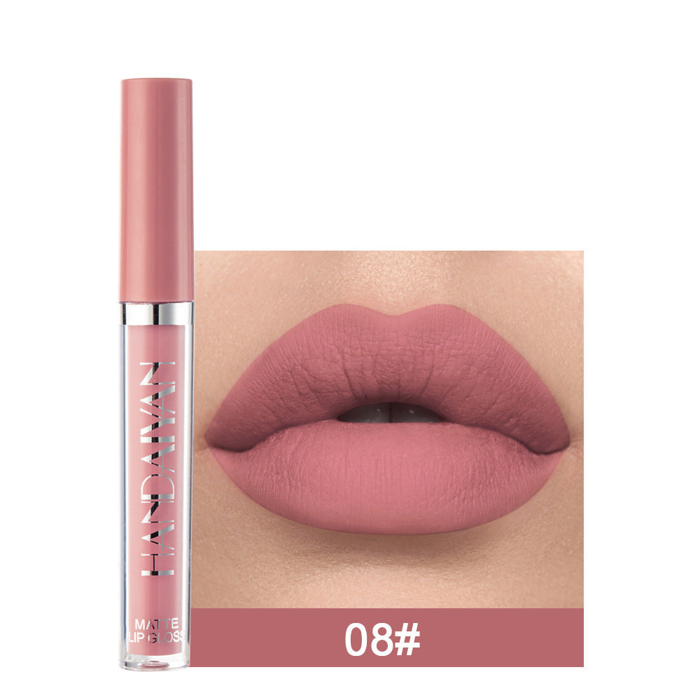 Matte Non-stick Cup Lip Gloss, Non-fading Matte Liquid Lipstick 8style 2.5ML
