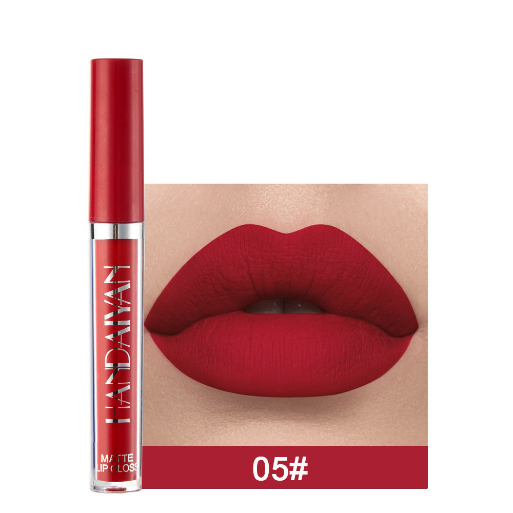 Matte Non-stick Cup Lip Gloss, Non-fading Matte Liquid Lipstick 5style 2.5ML