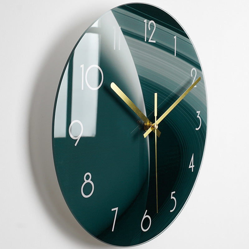 Luxury Silent Wall Clock Living Room Glass Clocks Wall 14style