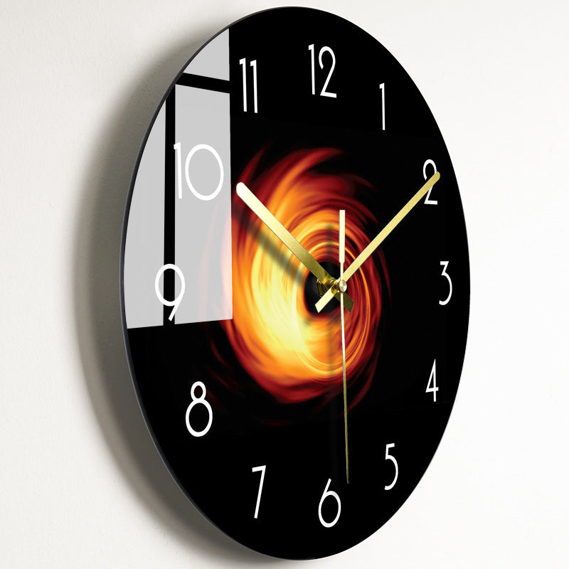 Luxury Silent Wall Clock Living Room Glass Clocks Wall 19Style