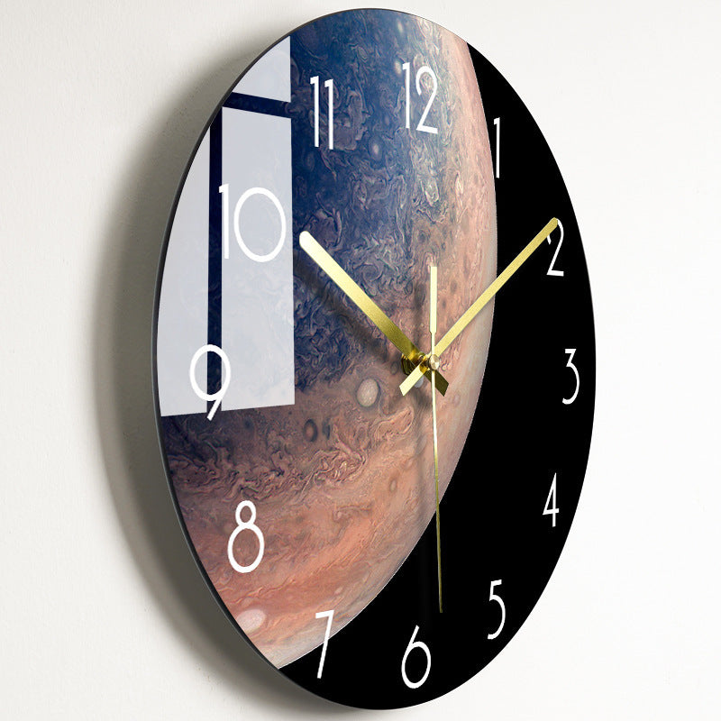 Luxury Silent Wall Clock Living Room Glass Clocks Wall 9style