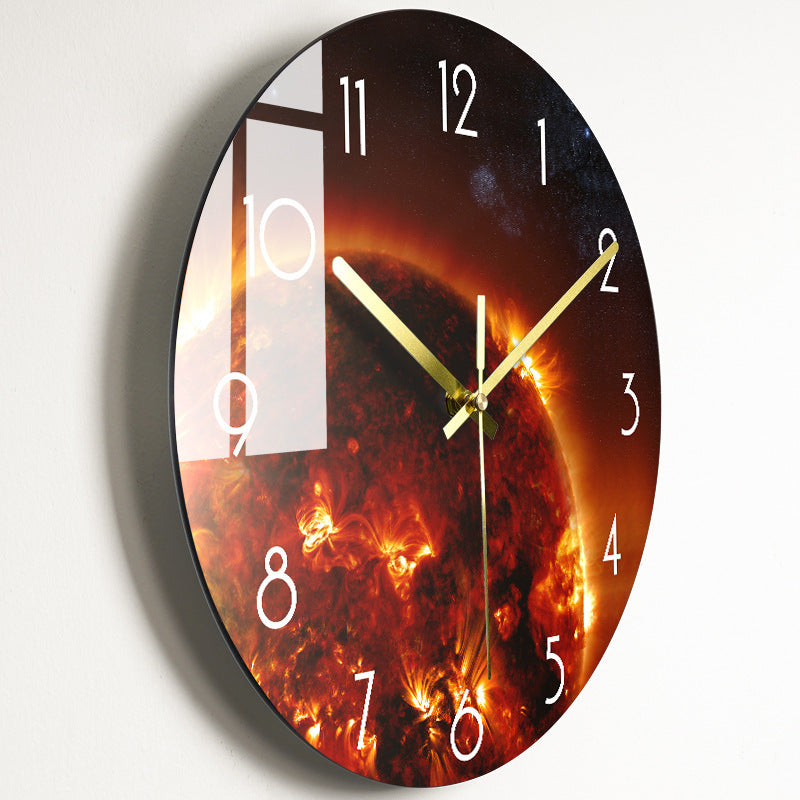 Luxury Silent Wall Clock Living Room Glass Clocks Wall 21style