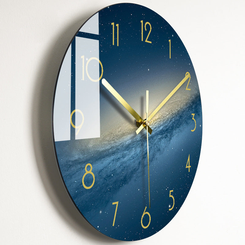 Luxury Silent Wall Clock Living Room Glass Clocks Wall 16Style