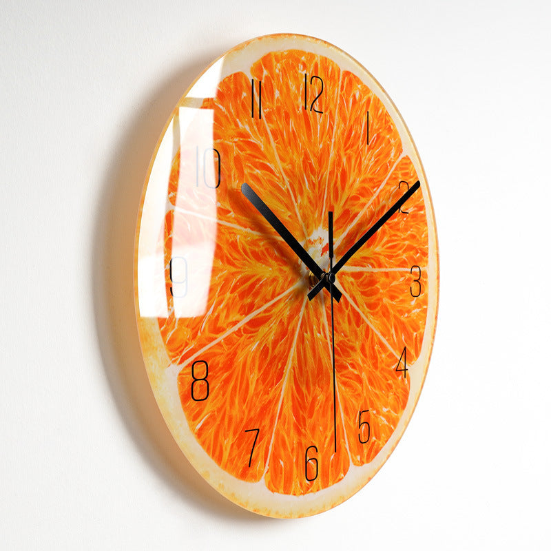 Luxury Silent Wall Clock Living Room Glass Clocks Wall 2style