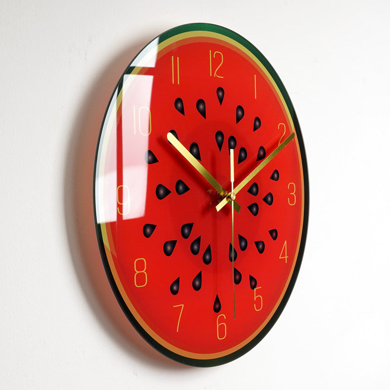Luxury Silent Wall Clock Living Room Glass Clocks Wall 22style
