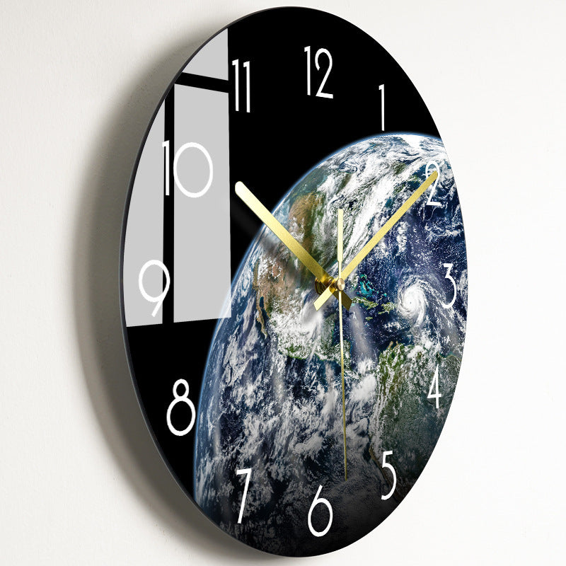 Luxury Silent Wall Clock Living Room Glass Clocks Wall 13style