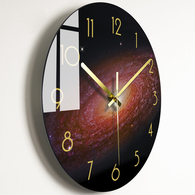 Luxury Silent Wall Clock Living Room Glass Clocks Wall 18Style
