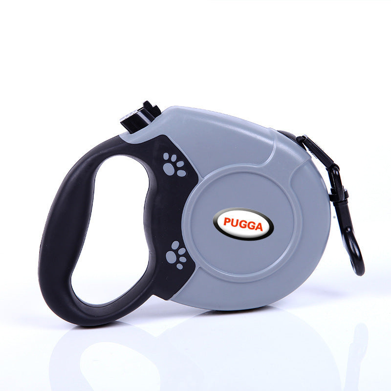 Pet Retractable Dog Leash Leash For Medium And Large Dogs Grey