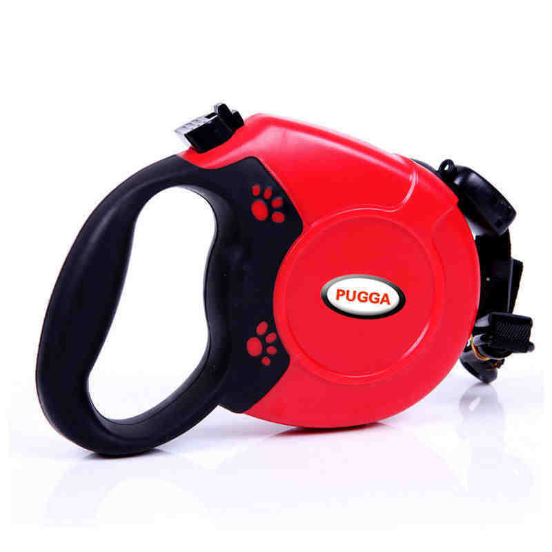 Pet Retractable Dog Leash Leash For Medium And Large Dogs Red