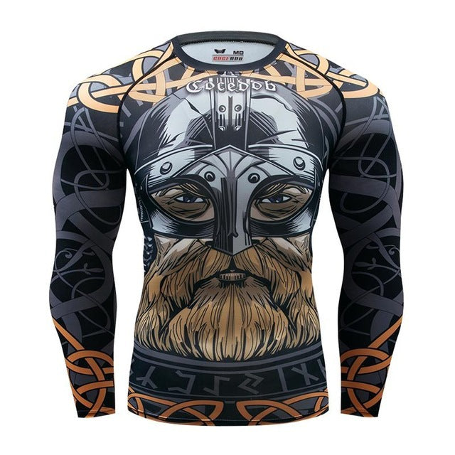Mens Tracksuit Set D Animal Compression T-Shirt Pants Skin E