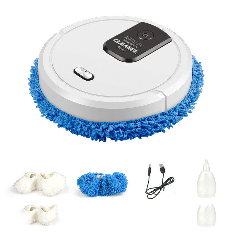 Automatic Spray Sweeping And Mopping Robot White
