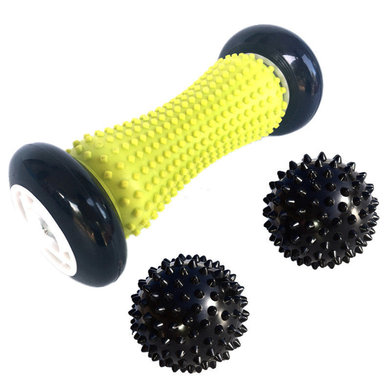 Foot Massage Three-Piece Muscle Relaxation Siamese Fascia Ball Black