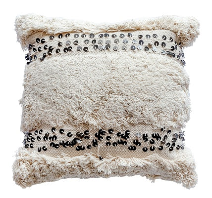 Bohemian Hand-woven Cotton Pillow C