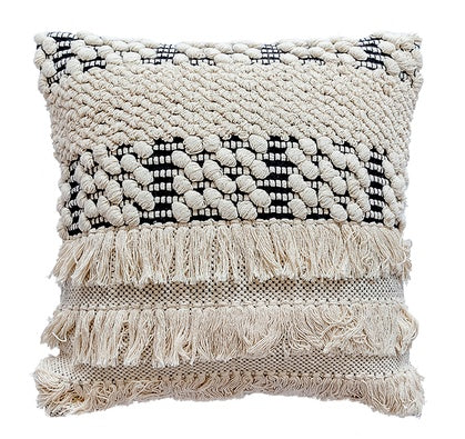 Bohemian Hand-woven Cotton Pillow D