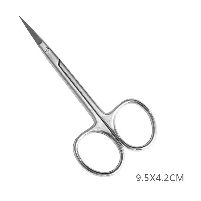 Nail Cuticle Scissors Stainless Steel Scissors Nail Tools Cuticle Cuticle Barbs Silver C style