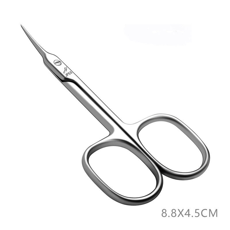 Nail Cuticle Scissors Stainless Steel Scissors Nail Tools Cuticle Cuticle Barbs Silver D style
