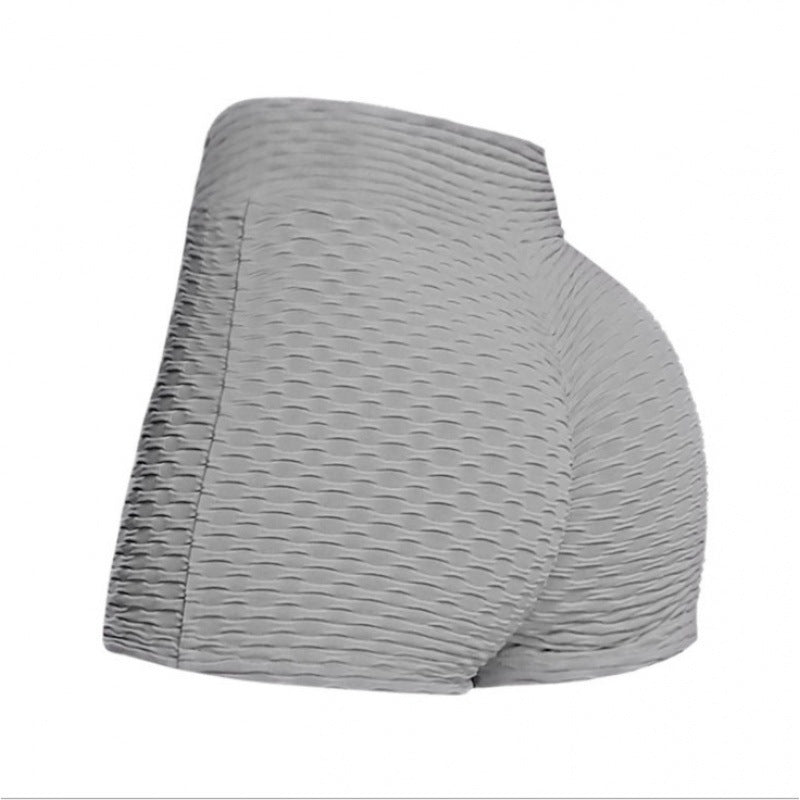 Sports Buttocks Tight Yoga Shorts Hot Pants Grey