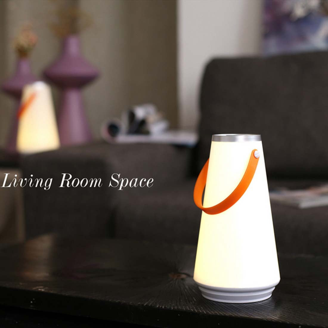 Usb Rechargeable Retro Kerosene Lamp Portable Lantern As shown