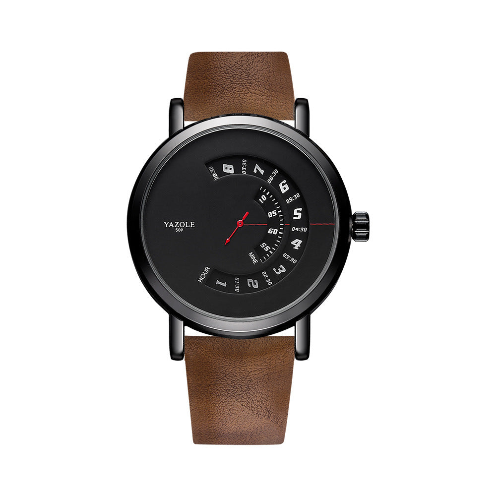 Watch Men's Turntable Waterproof Men's Watch Quartz Watch Men's Watch StyleA