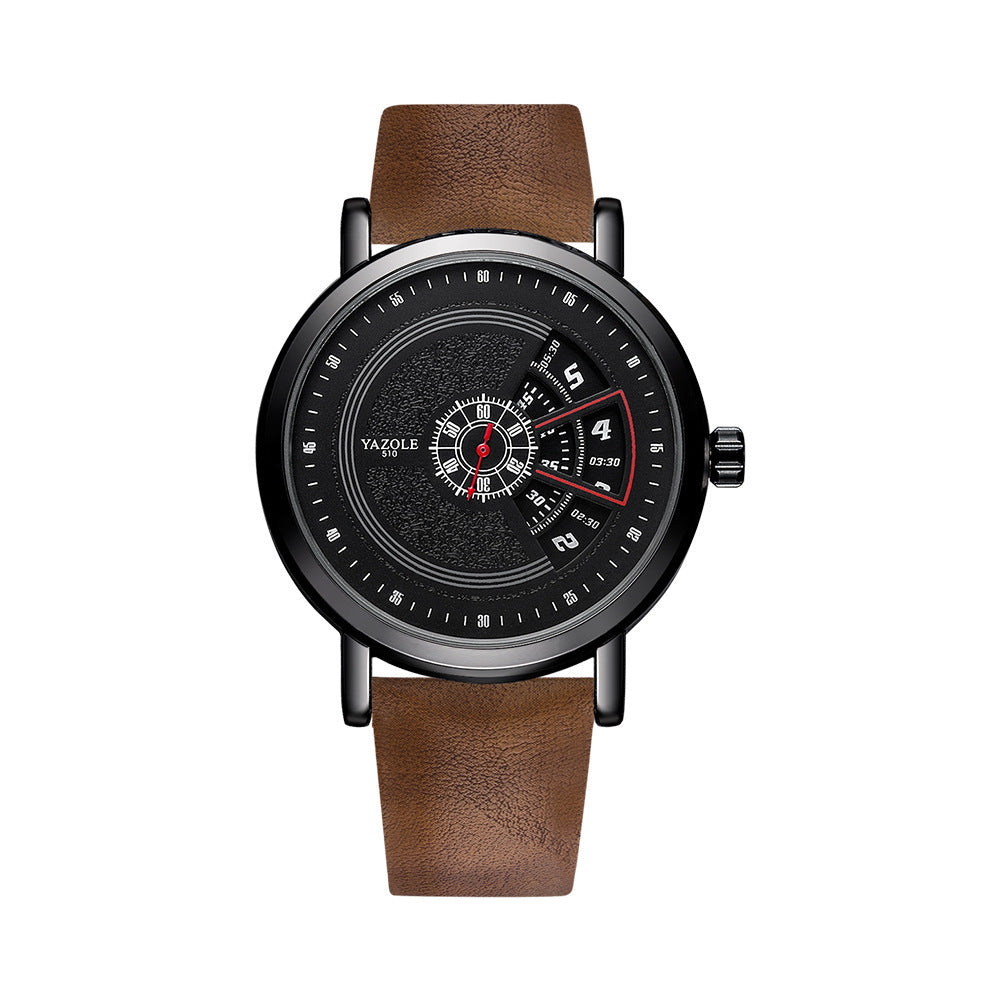 Watch Men's Turntable Waterproof Men's Watch Quartz Watch Men's Watch Style C