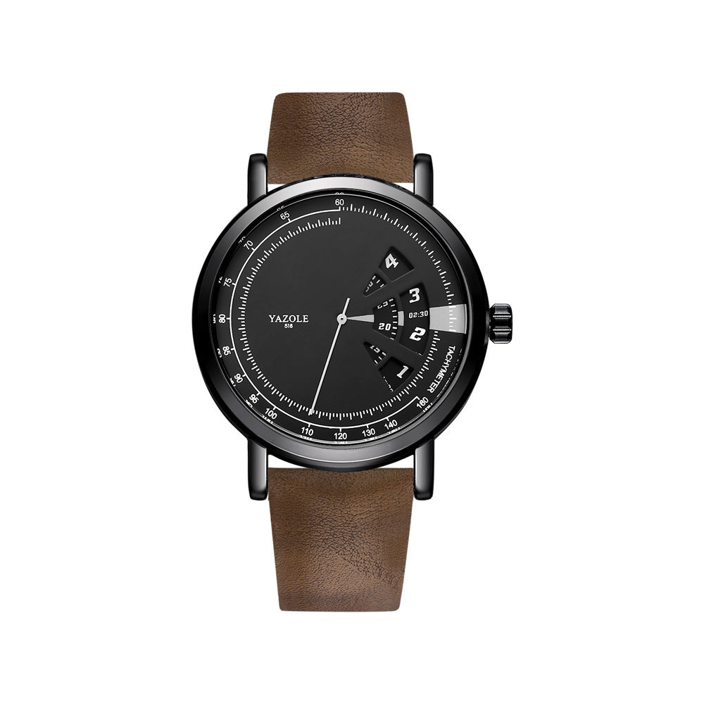 Watch Men's Turntable Waterproof Men's Watch Quartz Watch Men's Watch StyleL