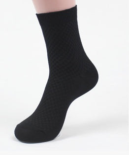 Socks men's new bamboo fiber men's socks Black