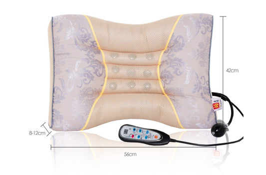 Heated inflatable pillow