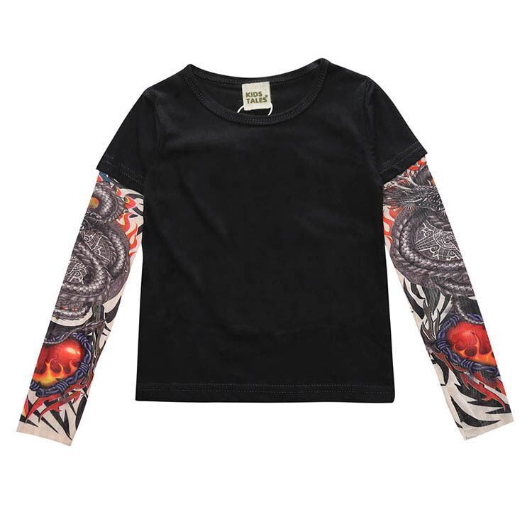 Tattoo boy t-shirt Black C