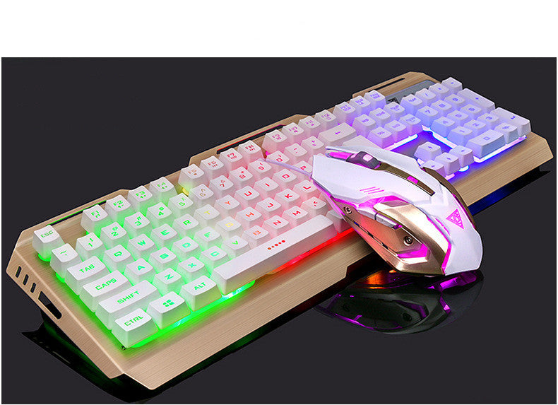 Wired gaming keyboard for notebook desktop Tricolor rainbow