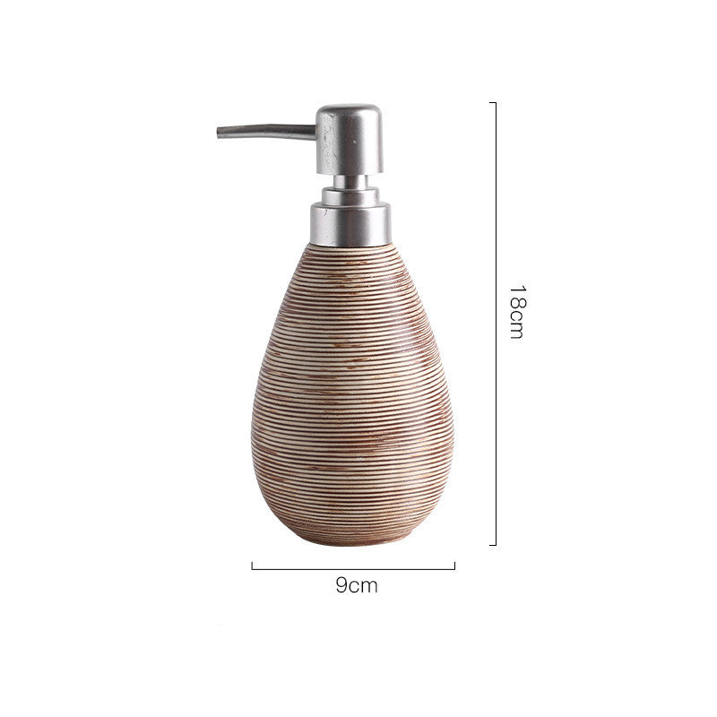 Bathroom Shower Gel Bottle Bottling Lotion Bathroom Ceramic Brown
