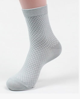 Socks men's new bamboo fiber men's socks Silver Grey