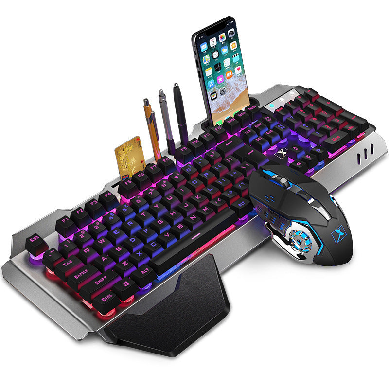 Wireless keyboard and mouse set Black