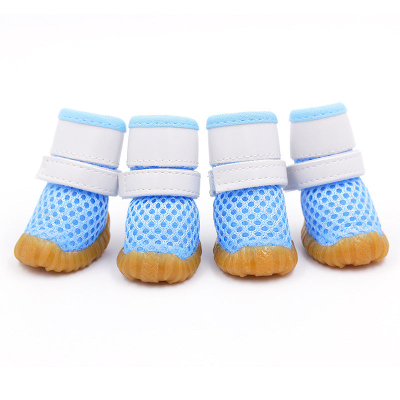 Pet Dog Breathable Sports Mesh Shoes Blue