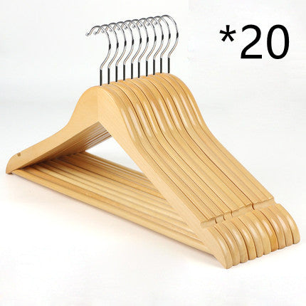 Solid Wood Hanger Retro Wooden Hanger Non-slip