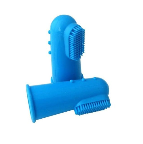 Super Soft Pet Finger Toothbrush Blue
