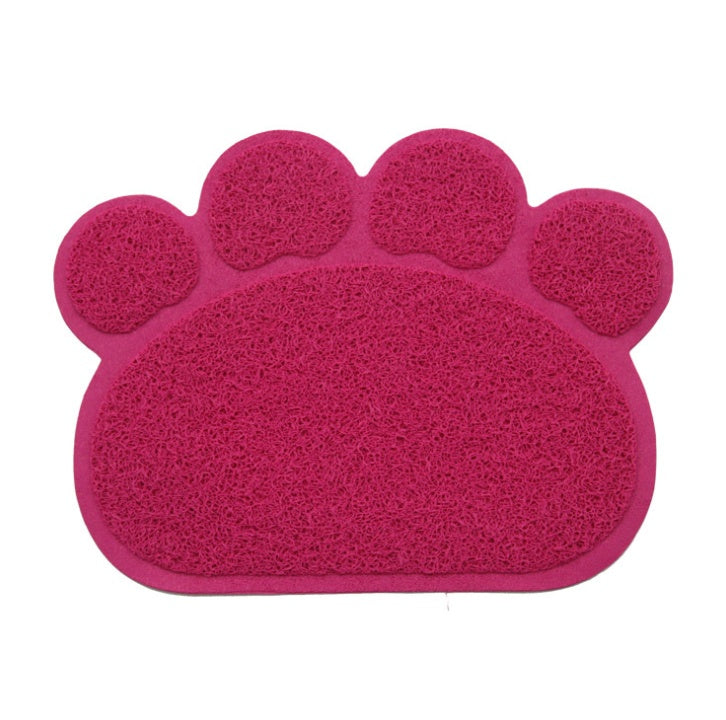 Claw-shaped cat litter mat Rose red 30x40cm