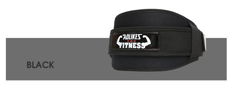 Fitness weightlifting waistband Black